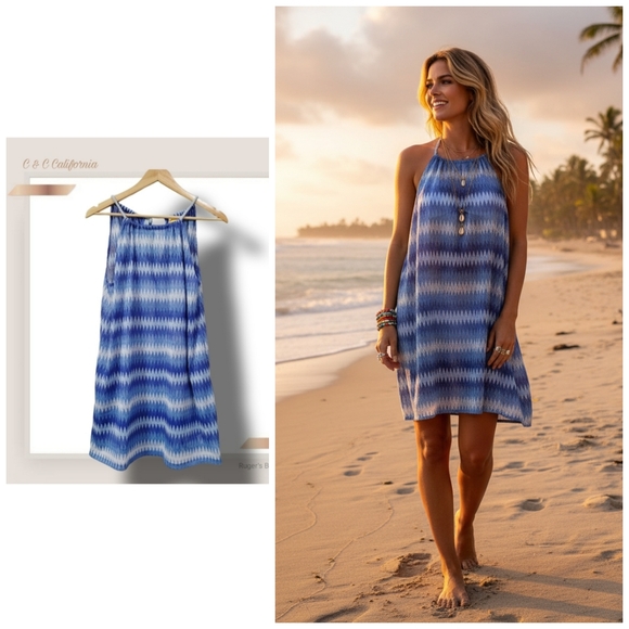 C&C California Other - 🌿C & C California Women's Large Blue Ombre Beach Coverup
